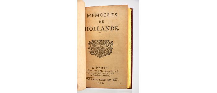 LA FAYETTE : Memoires de Hollande - Prima edizione - Edition-Originale.com