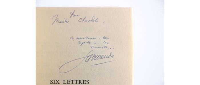 LA VARENDE : Six Lettres à un jeune Prince - Libro autografato, Prima edizione - Edition-Originale.com