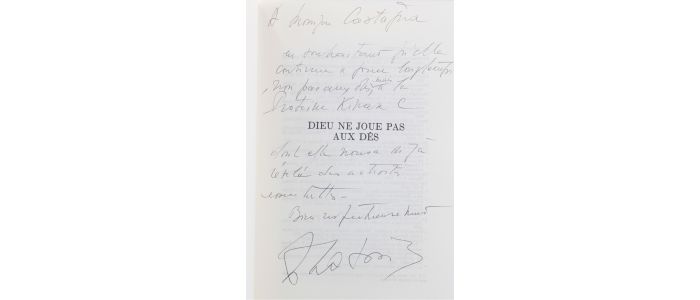 LABORIT : Dieu ne joue pas aux dés - Signiert, Erste Ausgabe - Edition-Originale.com