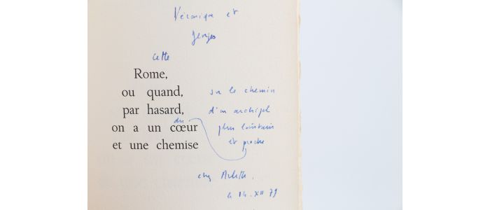 LABRUSSE : Rome ou quand par hasard on a un coeur et une chemise - Signed book, First edition - Edition-Originale.com