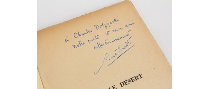 LACOTE : Où finit le désert - Signed book - Edition-Originale.com