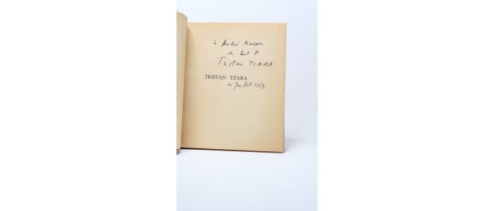 LACOTE : Tristan Tzara - Libro autografato, Prima edizione - Edition-Originale.com
