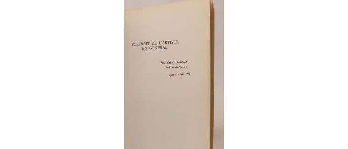 LACOUE-LABARTHE : Portrait de l'artiste en général - Signed book, First edition - Edition-Originale.com