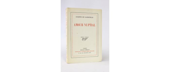 LACRETELLE : Amour nuptial - Edition Originale - Edition-Originale.com