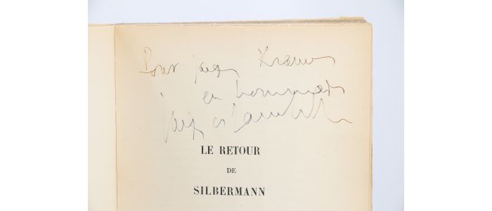 LACRETELLE : Le retour de Silbermann - Signiert, Erste Ausgabe - Edition-Originale.com