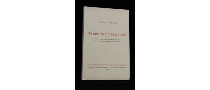 LAFORGUE : Stéphane Vassiliew - Edition Originale - Edition-Originale.com