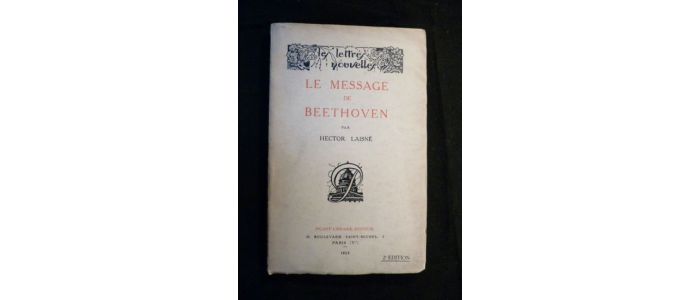 LAISNE : Le message de Beethoven - Libro autografato - Edition-Originale.com