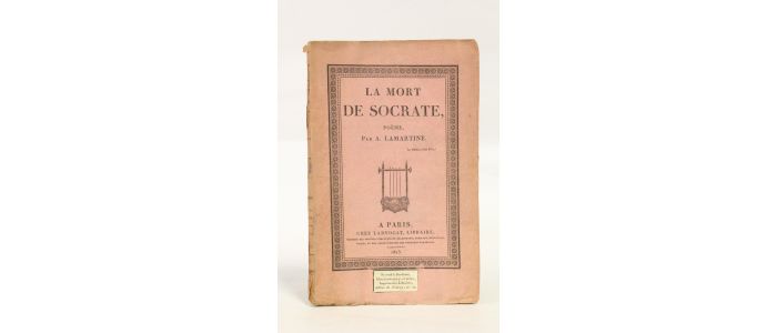 LAMARTINE : La mort de Socrate - Erste Ausgabe - Edition-Originale.com