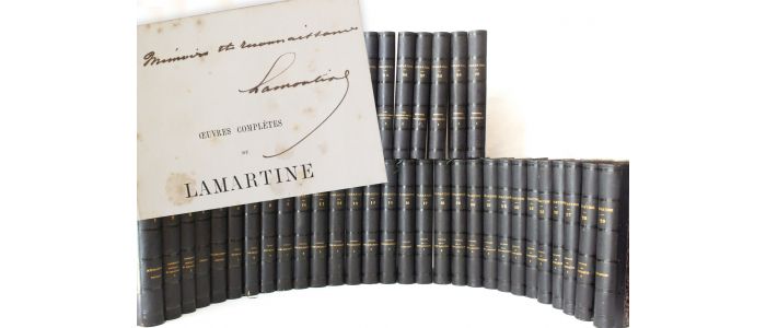 LAMARTINE : Oeuvres complètes de Lamartine publiées et inédites - Libro autografato, Prima edizione - Edition-Originale.com