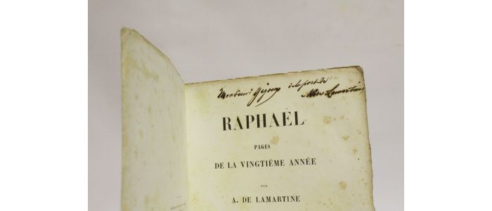 LAMARTINE : Raphaël - Libro autografato, Prima edizione - Edition-Originale.com