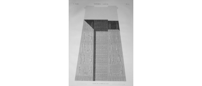 DESCRIPTION DE L'EGYPTE.  Thèbes. Karnak. Coupe de la porte sud. (ANTIQUITES, volume III, planche 52) - Erste Ausgabe - Edition-Originale.com