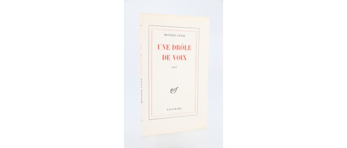 LANGE : Une drôle de voix - First edition - Edition-Originale.com