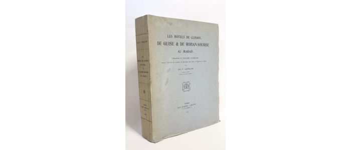 LANGLOIS : Les hôtels de Clisson, de Guise & Rohan-Soubise au Marais (archives et imprimerie nationale) - Erste Ausgabe - Edition-Originale.com