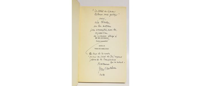 L'ANSELME : La France et ses environs. Poésies instructives suivies de Vers de mirliton - Signiert, Erste Ausgabe - Edition-Originale.com