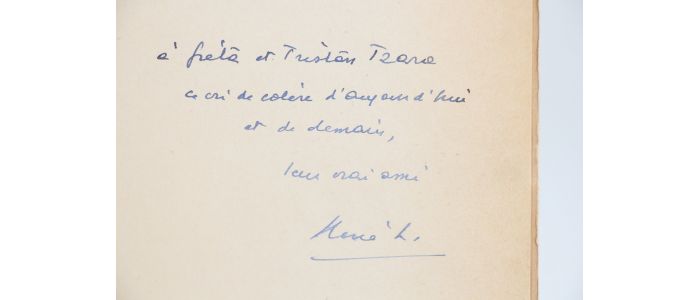 LAPORTE : La journée du 8 Mars - Exemplaire de Tristan Tzara - Signed book, First edition - Edition-Originale.com