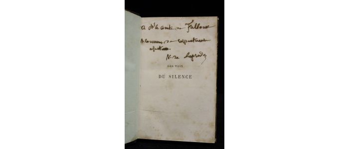 LAPRADE : Les voix du silence - Autographe, Edition Originale - Edition-Originale.com
