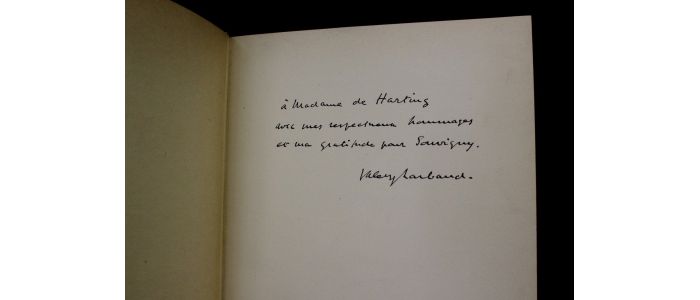 LARBAUD : Rues et visages de Paris - Signed book - Edition-Originale.com