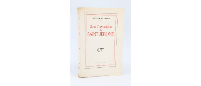 LARBAUD : Sous l'invocation de Saint Jérome - Erste Ausgabe - Edition-Originale.com