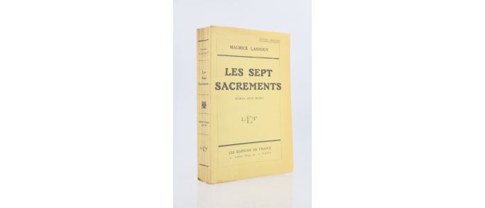 LARROUY : Les sept sacrements - Autographe, Edition Originale - Edition-Originale.com