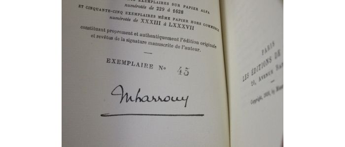 LARROUY : Trop de bonheur - Signiert, Erste Ausgabe - Edition-Originale.com