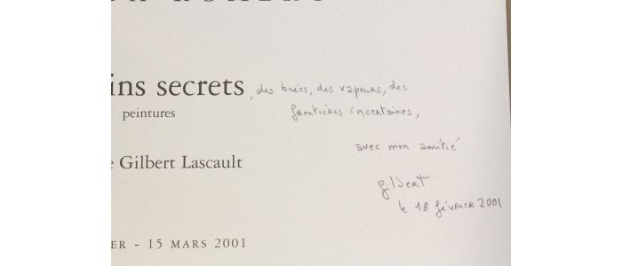 LASCAULT : Jardins secrets - Signed book, First edition - Edition-Originale.com