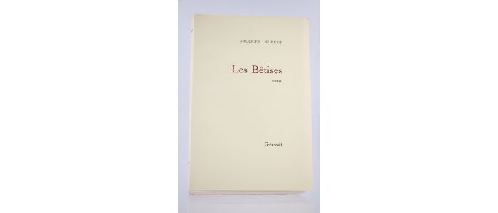 LAURENT : Les Bêtises - Prima edizione - Edition-Originale.com