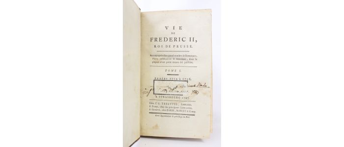 LAVAUX : Vie de Frederic II, roi de Prusse - Edition Originale - Edition-Originale.com