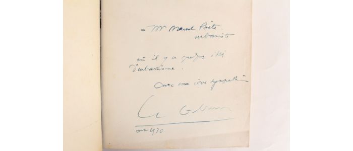 LE CORBUSIER : Précisions sur un état présent de l'architecture et l'urbanisme - Signed book, First edition - Edition-Originale.com
