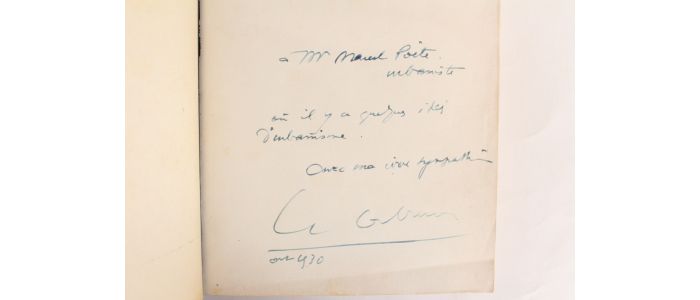 LE CORBUSIER : Précisions sur un état présent de l'architecture et l'urbanisme - Libro autografato, Prima edizione - Edition-Originale.com