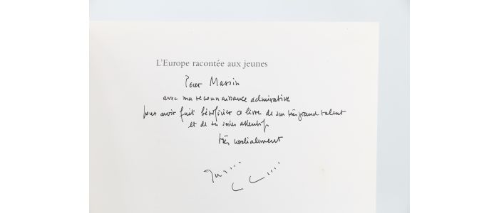 LE GOFF : L'Europe racontée aux jeunes - Autographe, Edition Originale - Edition-Originale.com