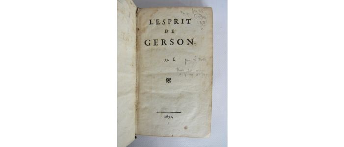 LE NOBLE : L'esprit de Gerson - Prima edizione - Edition-Originale.com