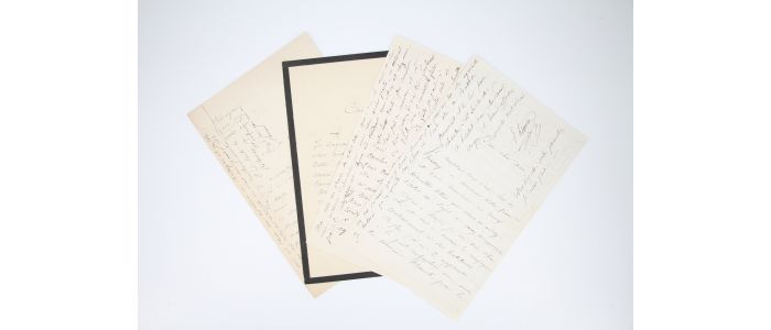 LE NOIR  : Correspondance de 4 lettres autographes signées adressée à Paul de Fleury - Signed book, First edition - Edition-Originale.com