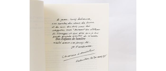 LE QUINTREC : Des enfants de lumière - Autographe, Edition Originale - Edition-Originale.com