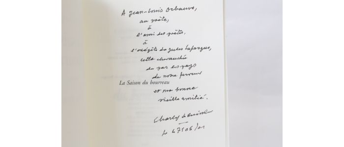LE QUINTREC : La saison du bourreau - Signed book, First edition - Edition-Originale.com