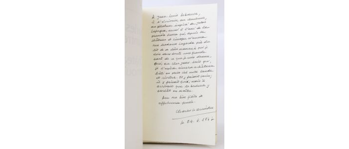 LE QUINTREC : Le château d'amour - Autographe, Edition Originale - Edition-Originale.com