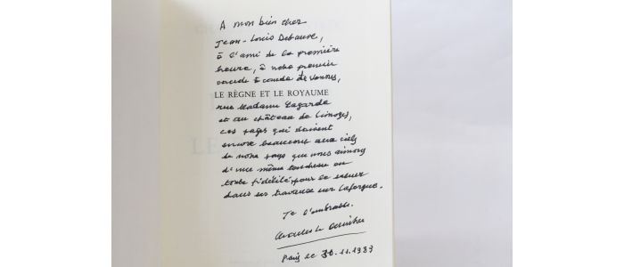 LE QUINTREC : Le règne et le royaume, poèmes - Signed book, First edition - Edition-Originale.com