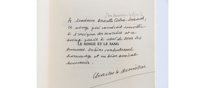 LE QUINTREC : Le songe et le sang, poèmes - Signiert, Erste Ausgabe - Edition-Originale.com
