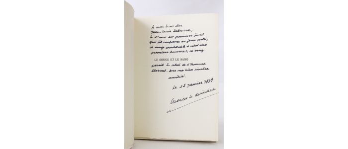 LE QUINTREC : Le songe et le sang, poèmes - Autographe, Edition Originale - Edition-Originale.com