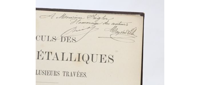 LEBER : Calculs des ponts métalliques à une ou plusieurs travées. Tome II seul : tables numériques et graphiques - Autographe, Edition Originale - Edition-Originale.com