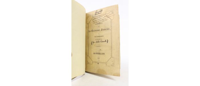 LECOMTE : Lettres sur les écrivains français - Erste Ausgabe - Edition-Originale.com