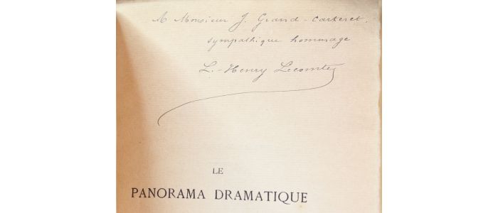 LECOMTE : Le panorama dramatique 1821-1823 - Signiert, Erste Ausgabe - Edition-Originale.com