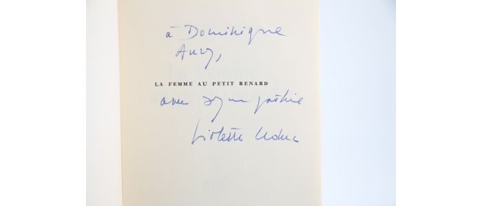 LEDUC : La Femme au petit Renard - Autographe, Edition Originale - Edition-Originale.com