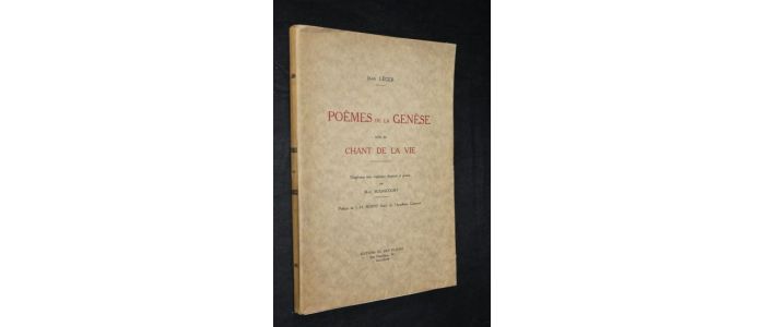 LEGER : Poèmes de la Genèse suivis du Chant de la vie - Autographe, Edition Originale - Edition-Originale.com