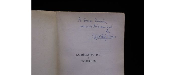 LEIRIS : Fourbis - Autographe, Edition Originale - Edition-Originale.com