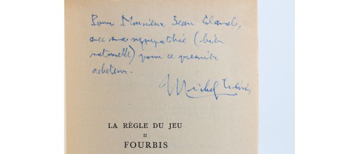 LEIRIS : Fourbis - Autographe, Edition Originale - Edition-Originale.com