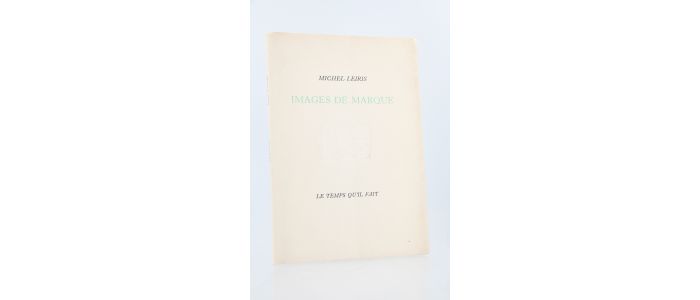 LEIRIS : Images de marque - First edition - Edition-Originale.com