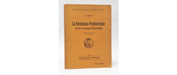 LENINE : La révolution prolétarienne et le renégat Kautsky - Prima edizione - Edition-Originale.com