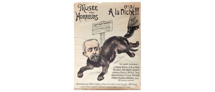 LEPINE : [AFFAIRE DREYFUS] Musée des horreurs - Affiche originale lithographiée en couleurs - n°3 
