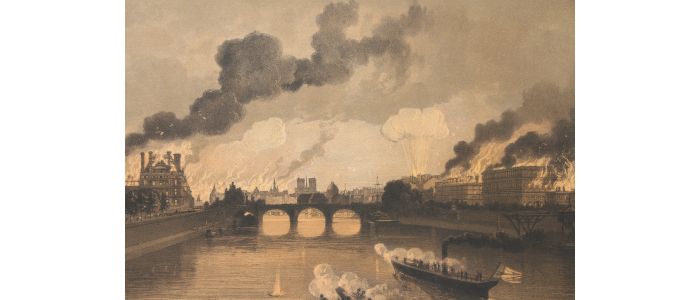 Les Quais de Paris - Paris et ses ruines, Lithographie originale - Prima edizione - Edition-Originale.com