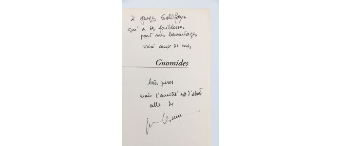 LESCURE : Gnomides - Libro autografato, Prima edizione - Edition-Originale.com